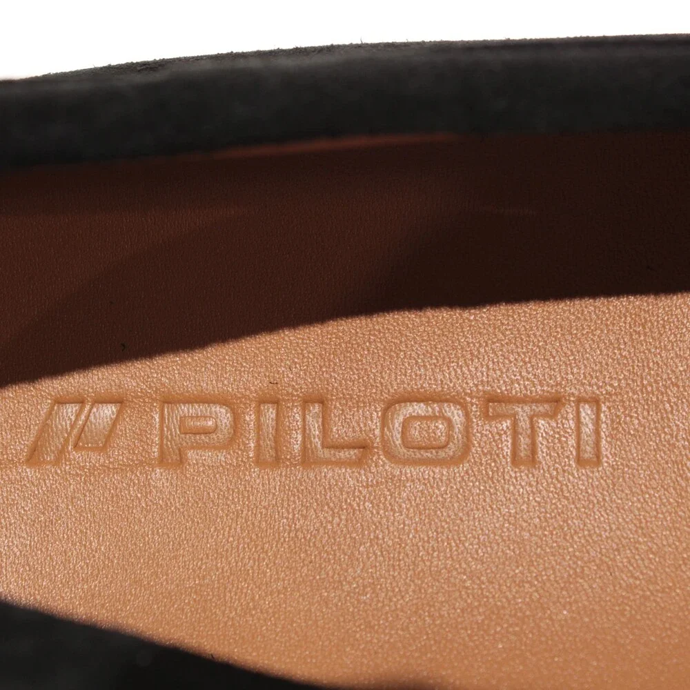 Piloti NWB Atlas Slip On Mocassins Size 9 US in Black Suede Made in Portugal